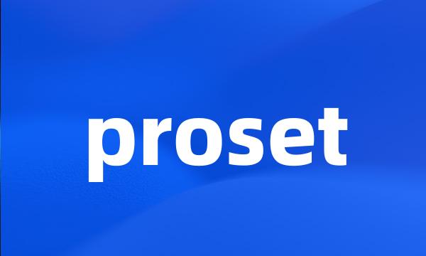 proset