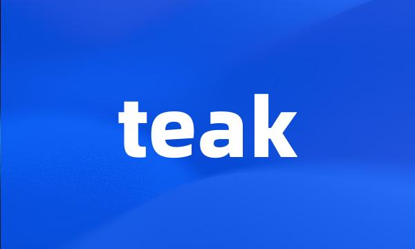 teak