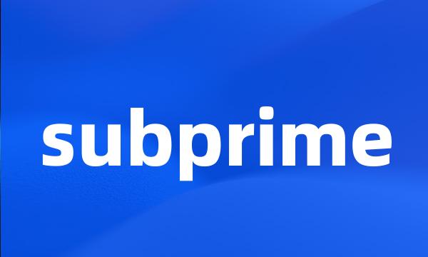 subprime