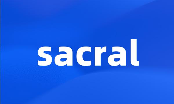 sacral