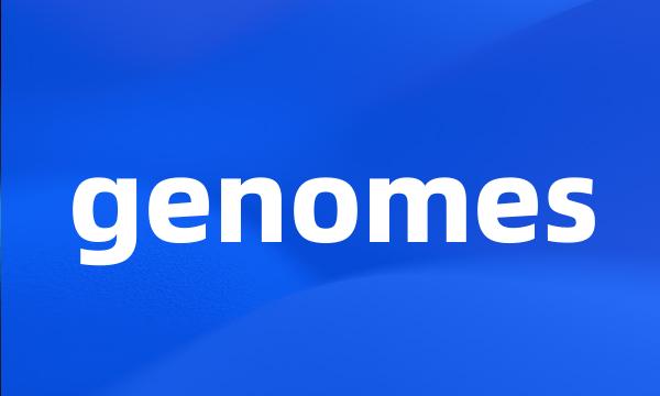 genomes