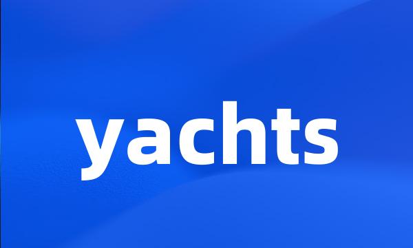 yachts