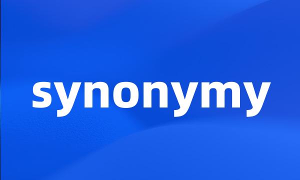 synonymy