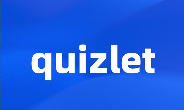 quizlet