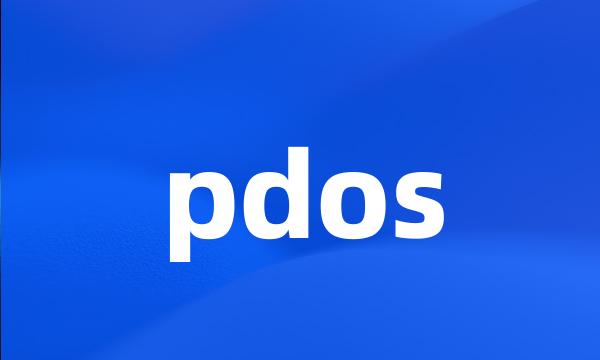 pdos