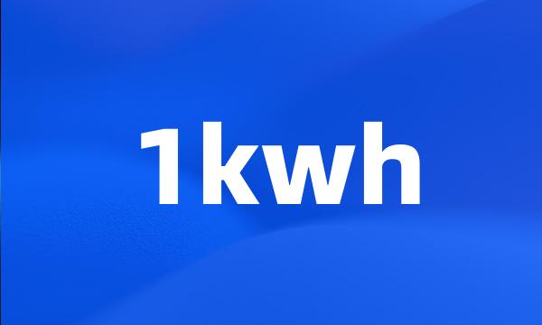 1kwh