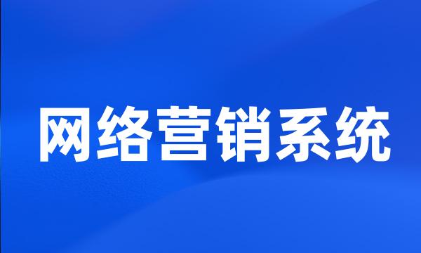 网络营销系统