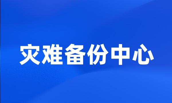 灾难备份中心