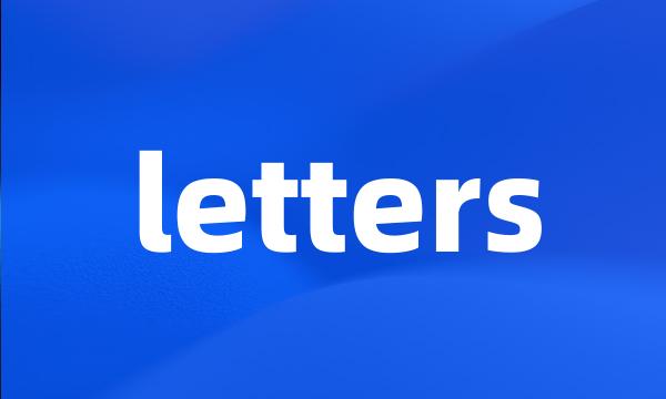 letters