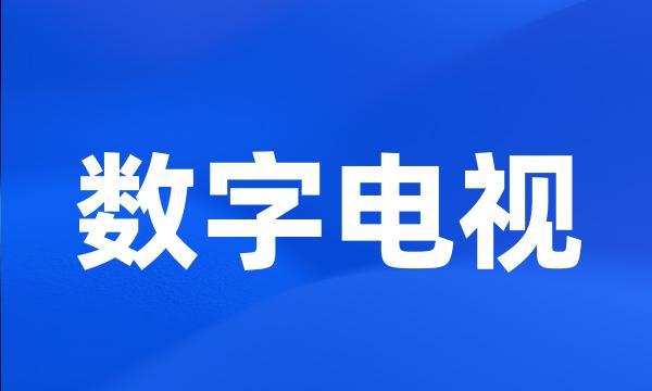 数字电视