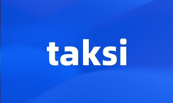 taksi