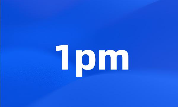 1pm