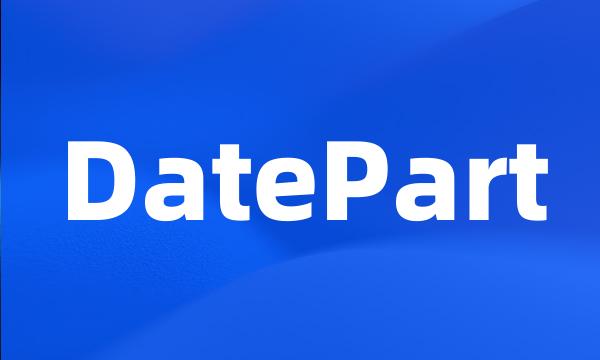 DatePart