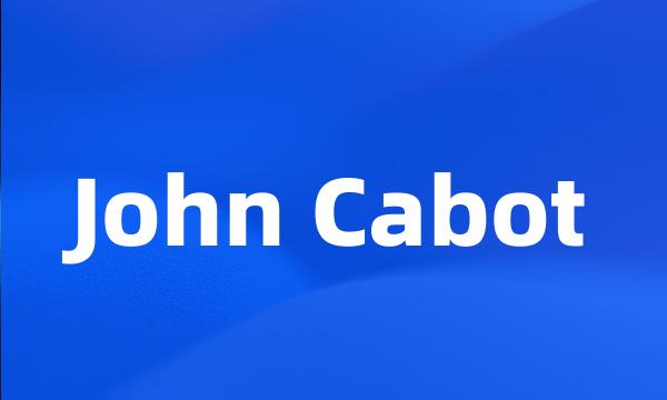 John Cabot