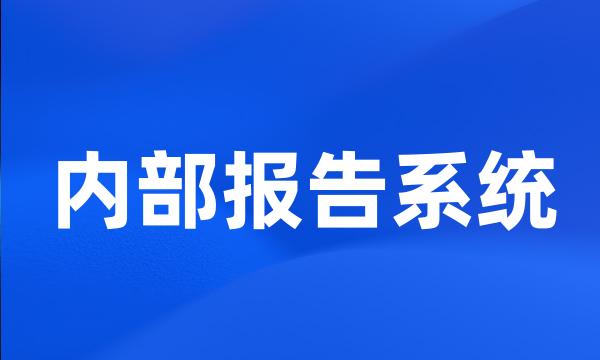 内部报告系统