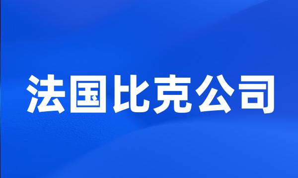 法国比克公司