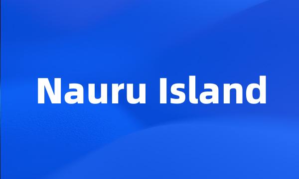 Nauru Island