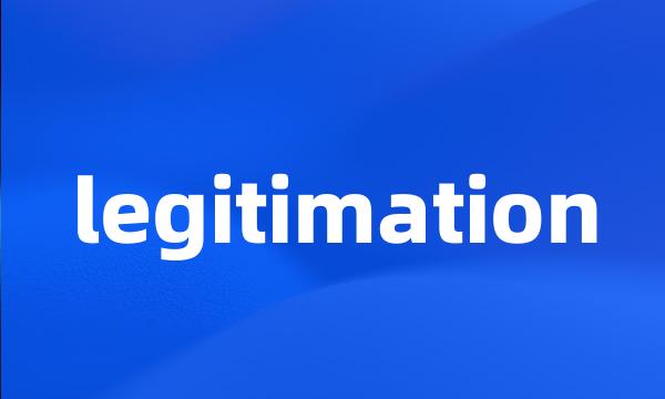 legitimation