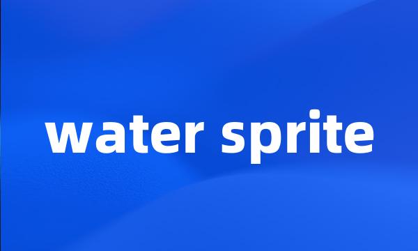 water sprite