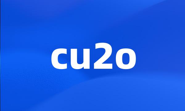 cu2o