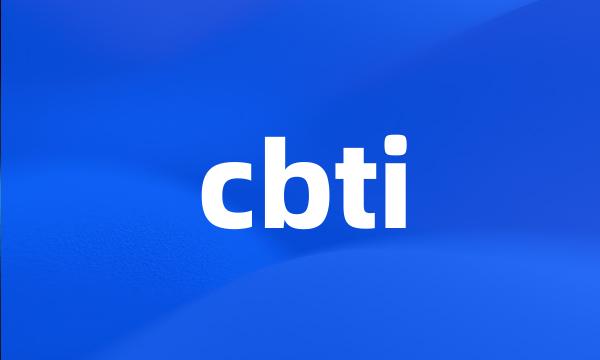 cbti