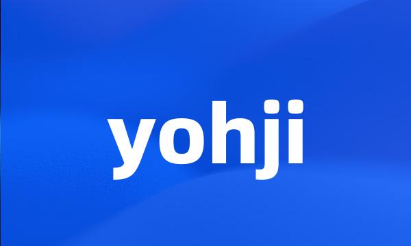 yohji