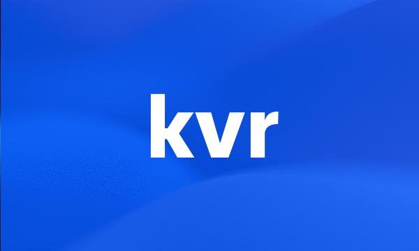 kvr