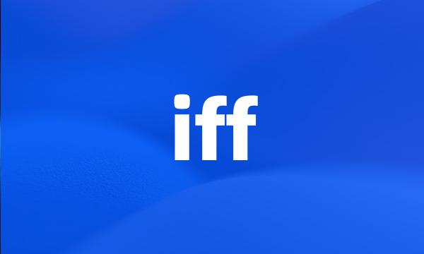 iff