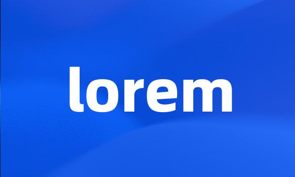 lorem