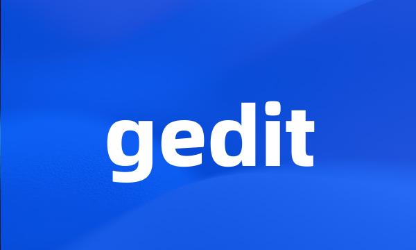 gedit