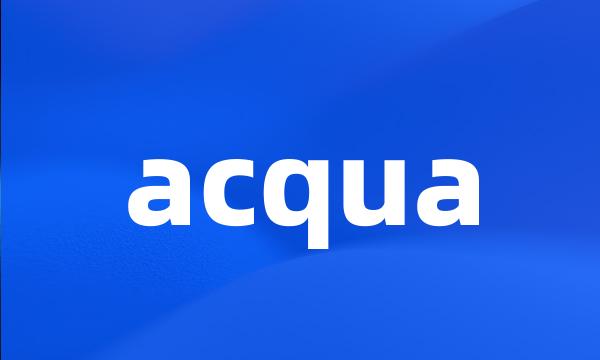 acqua