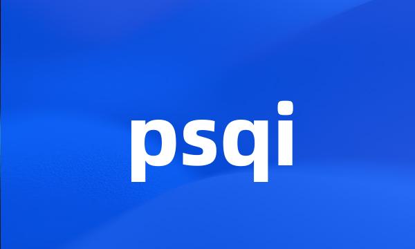 psqi