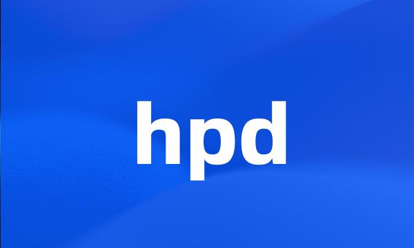 hpd