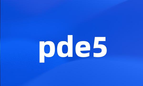 pde5