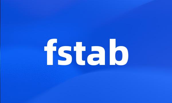 fstab