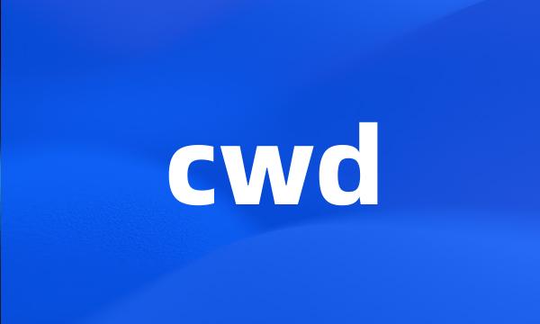 cwd