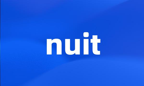 nuit