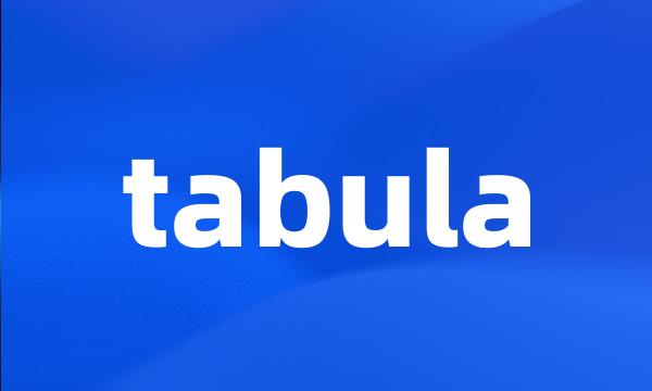 tabula