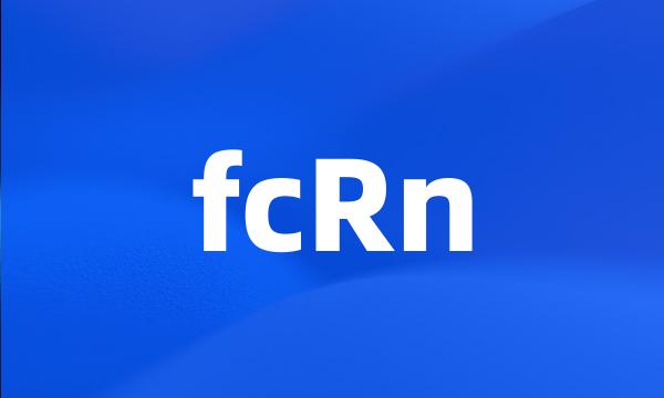 fcRn