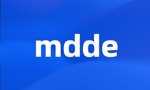 mdde