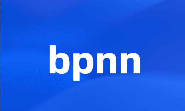 bpnn