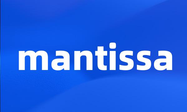 mantissa