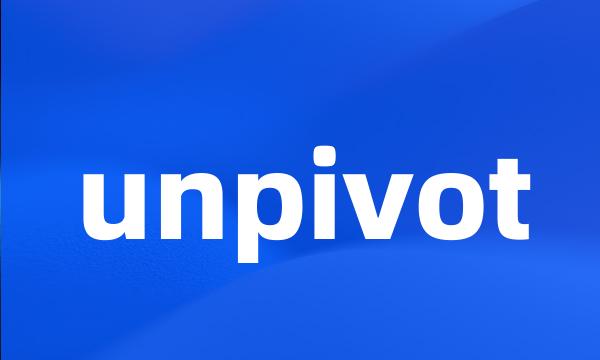 unpivot