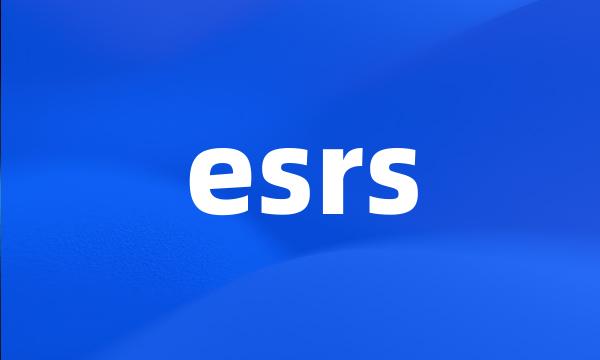 esrs