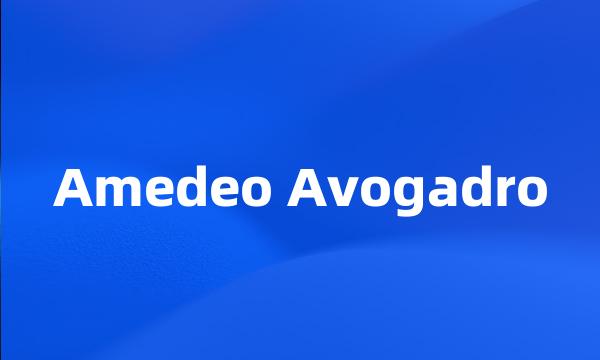 Amedeo Avogadro