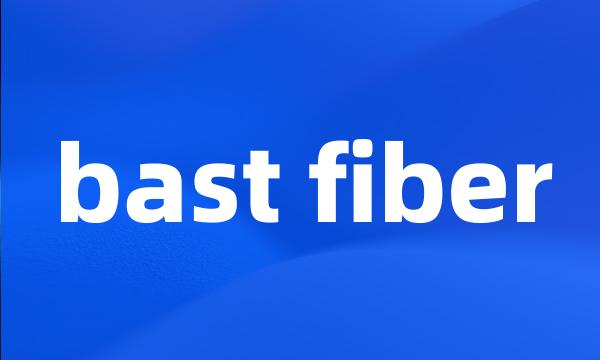 bast fiber