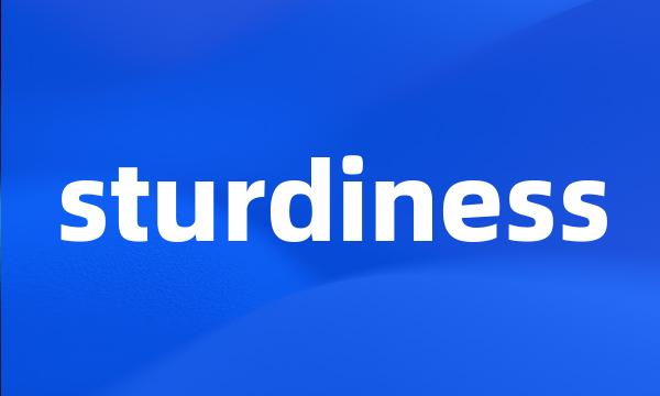 sturdiness