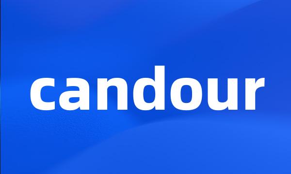 candour