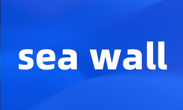 sea wall