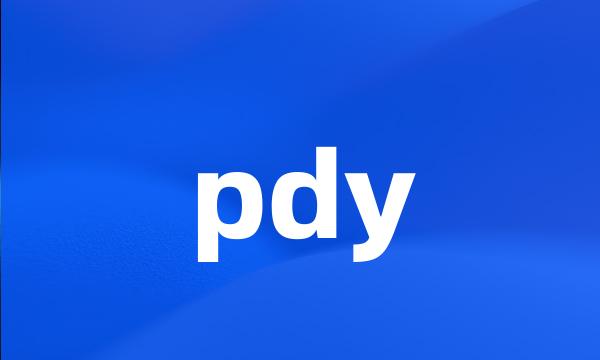 pdy